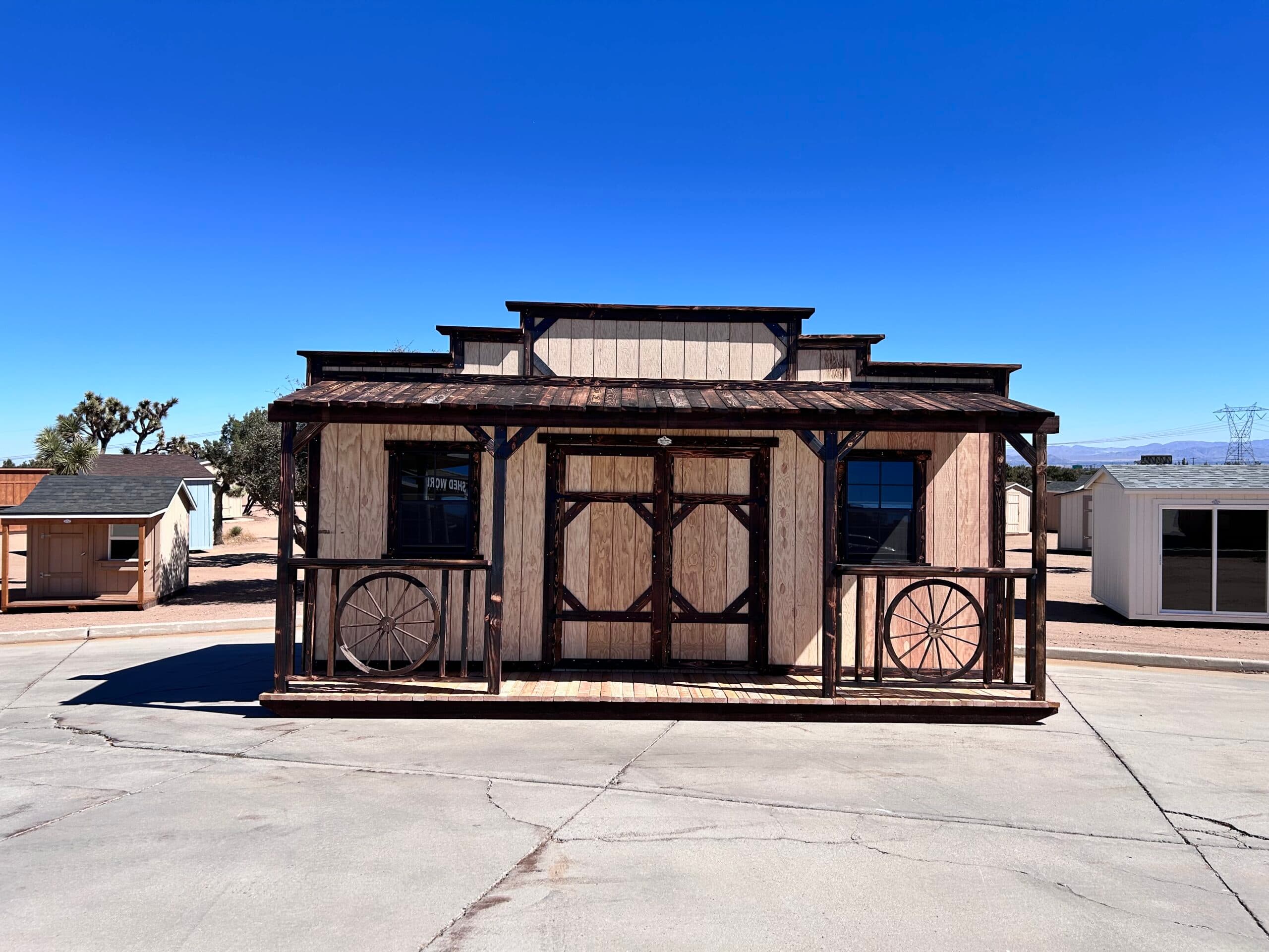 8X20 Cowboy Single facade 7 Shed STK #11930 - thumbnail 3