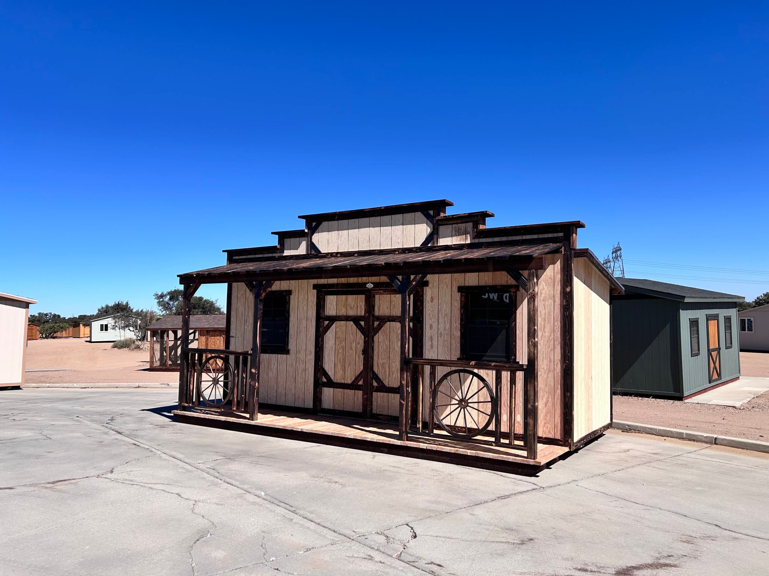8X20 Cowboy Single facade 7 Shed STK #11930 - thumbnail 2