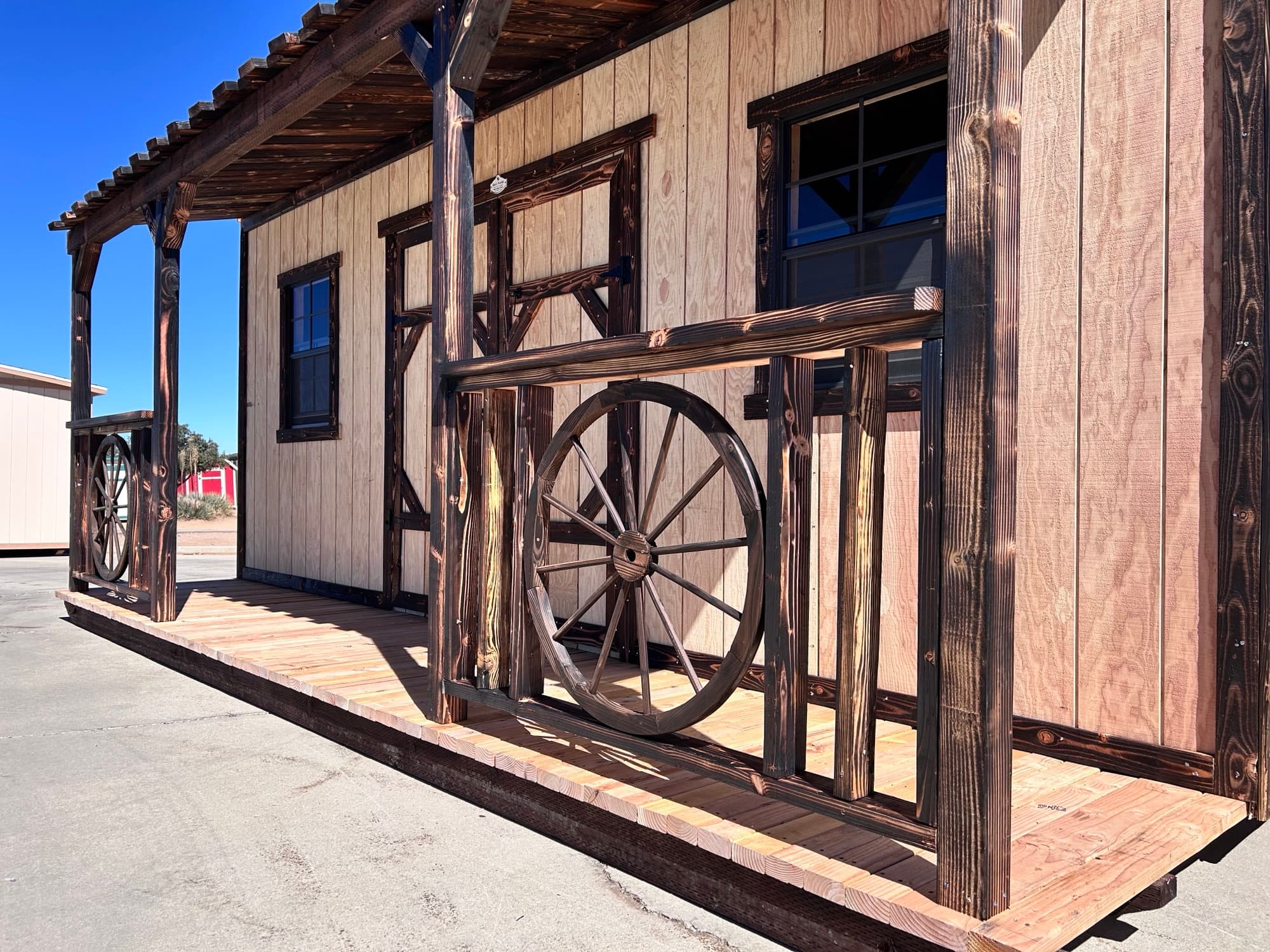 8X20 Cowboy Single facade 7 Shed STK #11930 - thumbnail 4