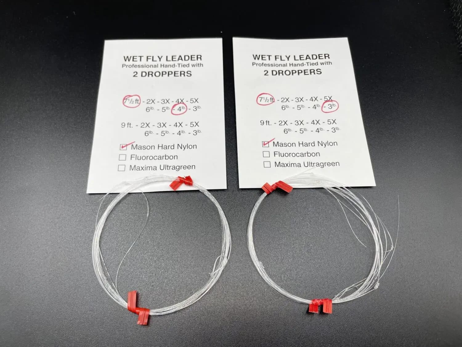 Leader – Wet Fly Leader with 2 Droppers