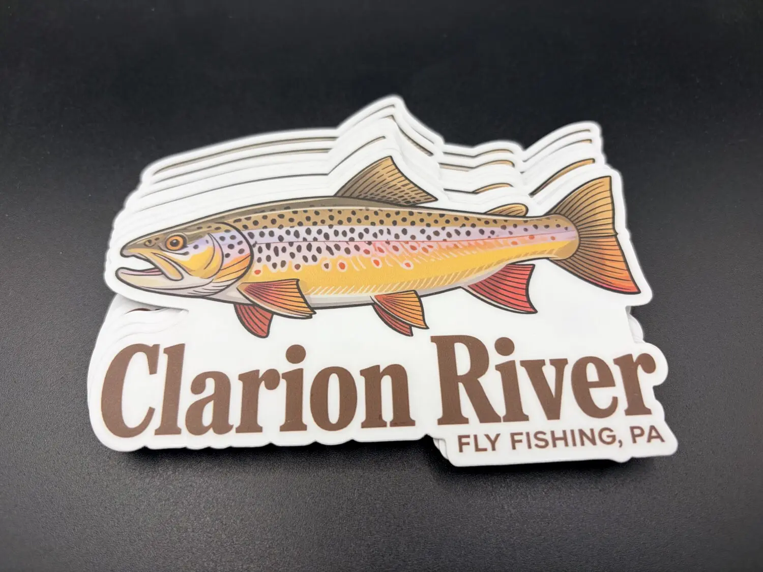 Clarion River Fly Fishing 5″ Die-Cut Sticker