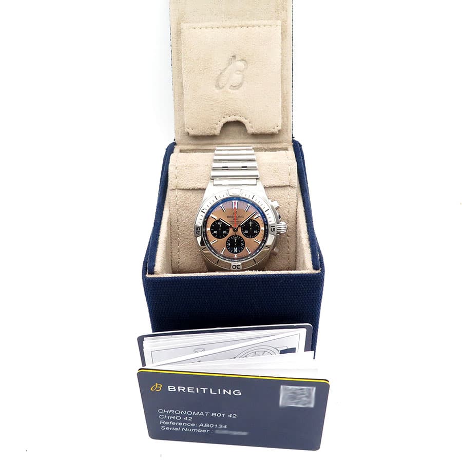 Breitling AB0134 Chronomat B01 Automatic 42mm with Copper Dial - thumbnail 2