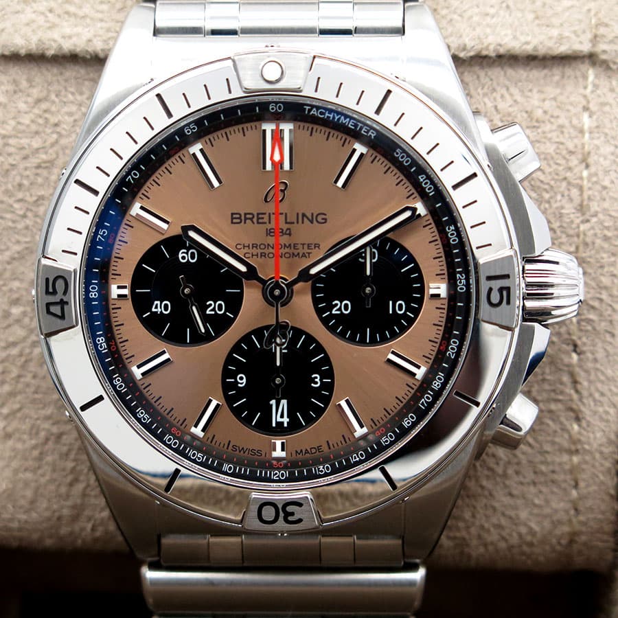 Breitling AB0134 Chronomat B01 Automatic 42mm with Copper Dial - thumbnail 3