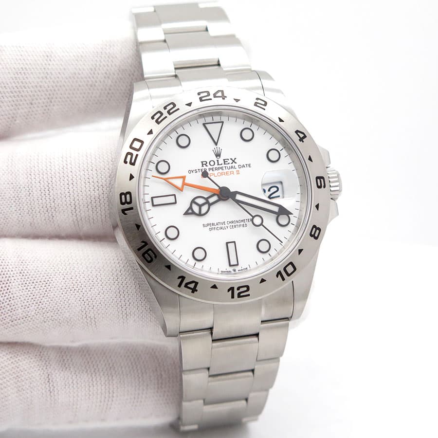 Rolex 226570 Explorer II with White Dial