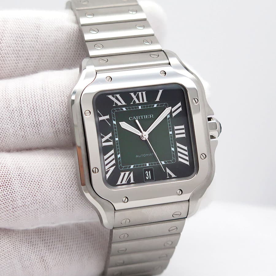 Cartier WSSA0062 Santos de Cartier Large with Green Dial