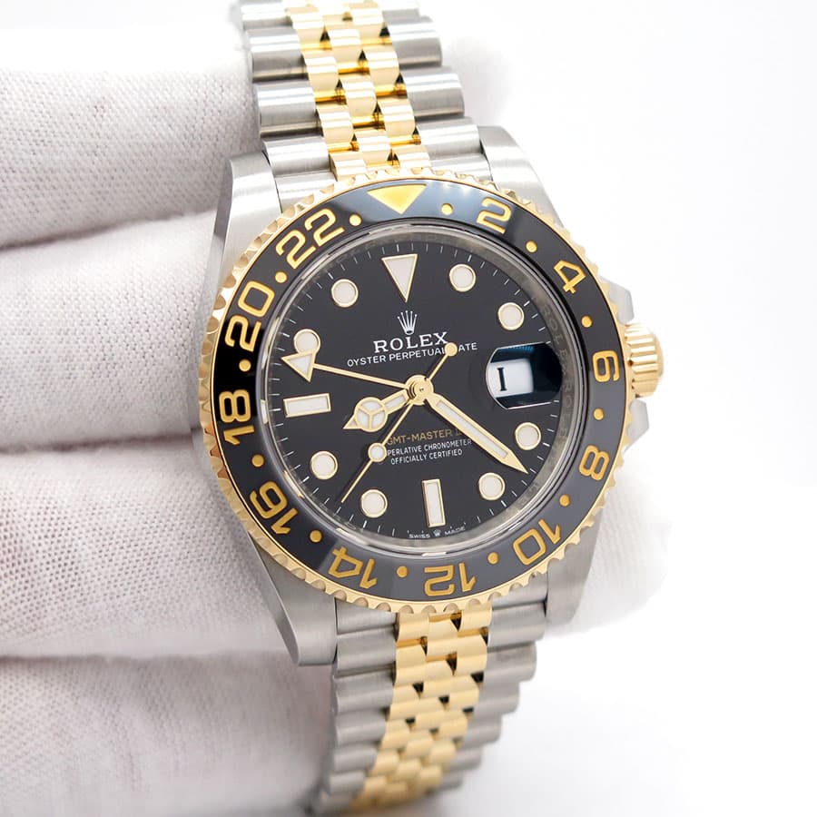 Rolex 126713GRNR GMT Master II 18K/SS on Jubilee