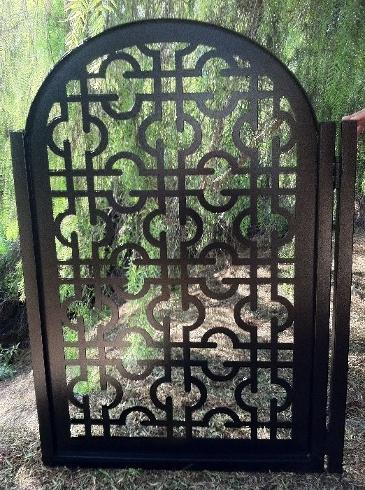 #4230 Menifee Designer Metal Entry Gate
