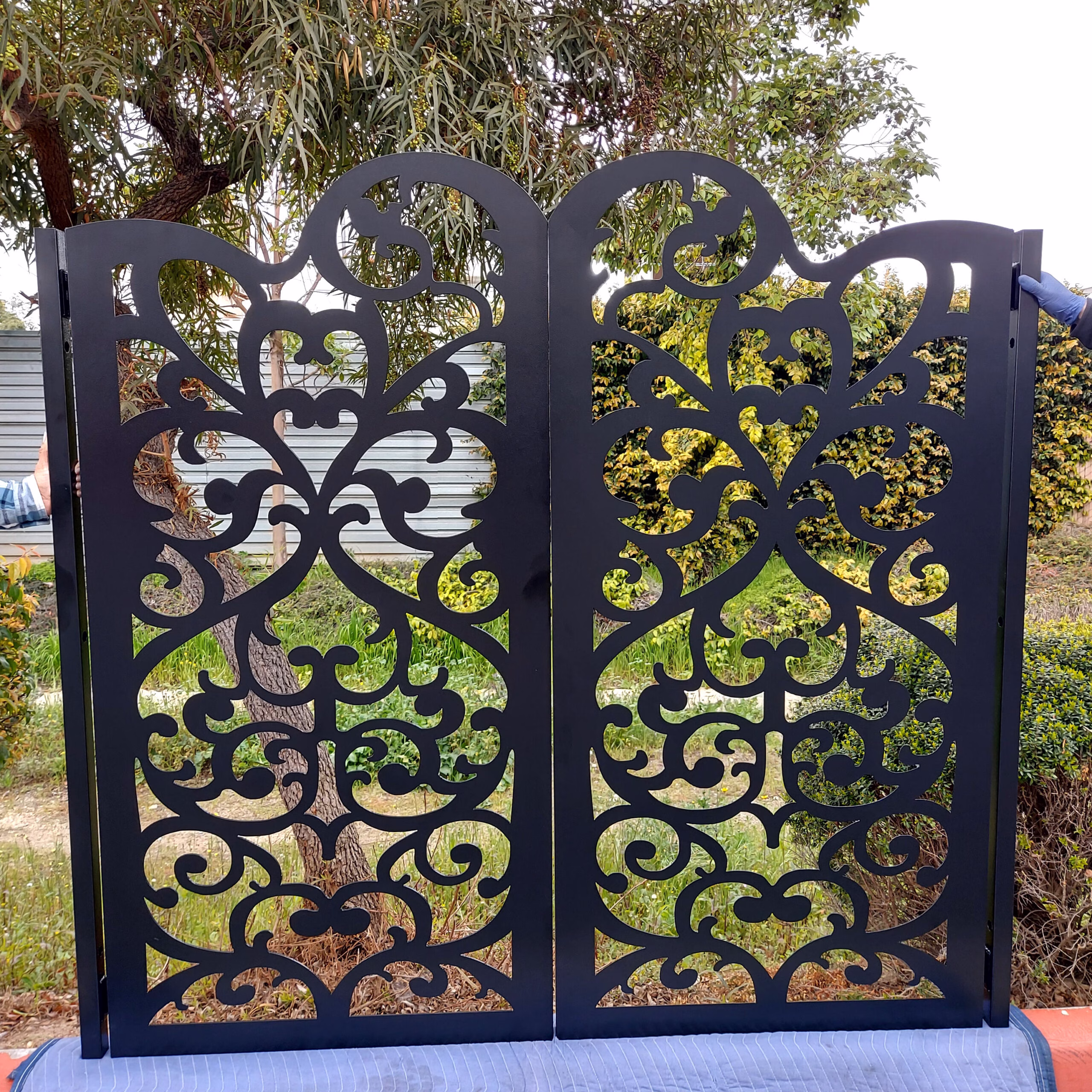 #2328 Garden Metal Double Gate