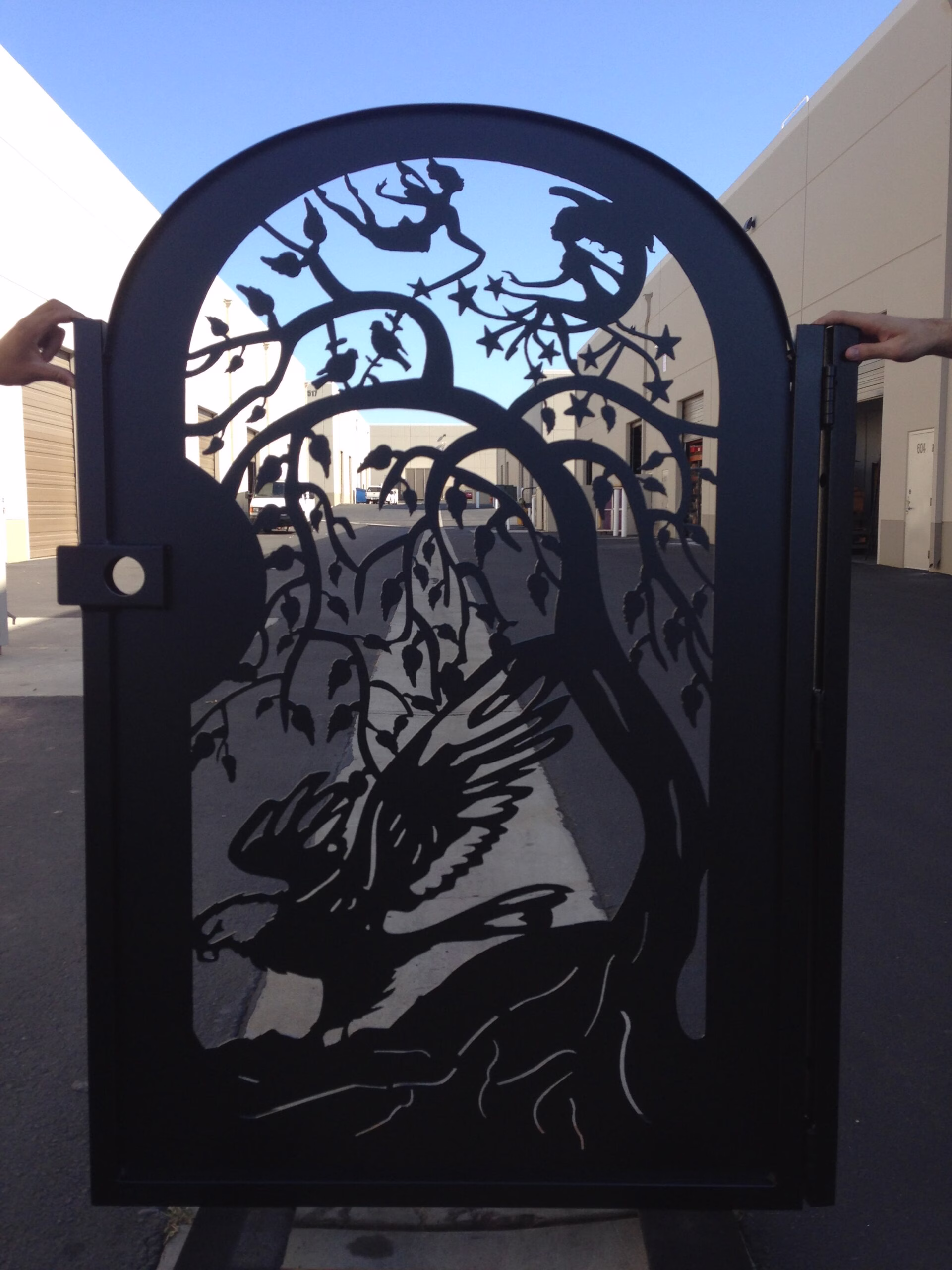 #2595 | Durable side gate | Metal Designer Steel Gate | Factory direct prices | Made in California | Custom Size | Free Estimate | Powder coated