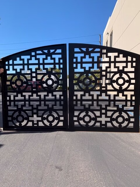 #6302 Custom size| Stylish art design| Pedestrian metal fence| Gate for home security