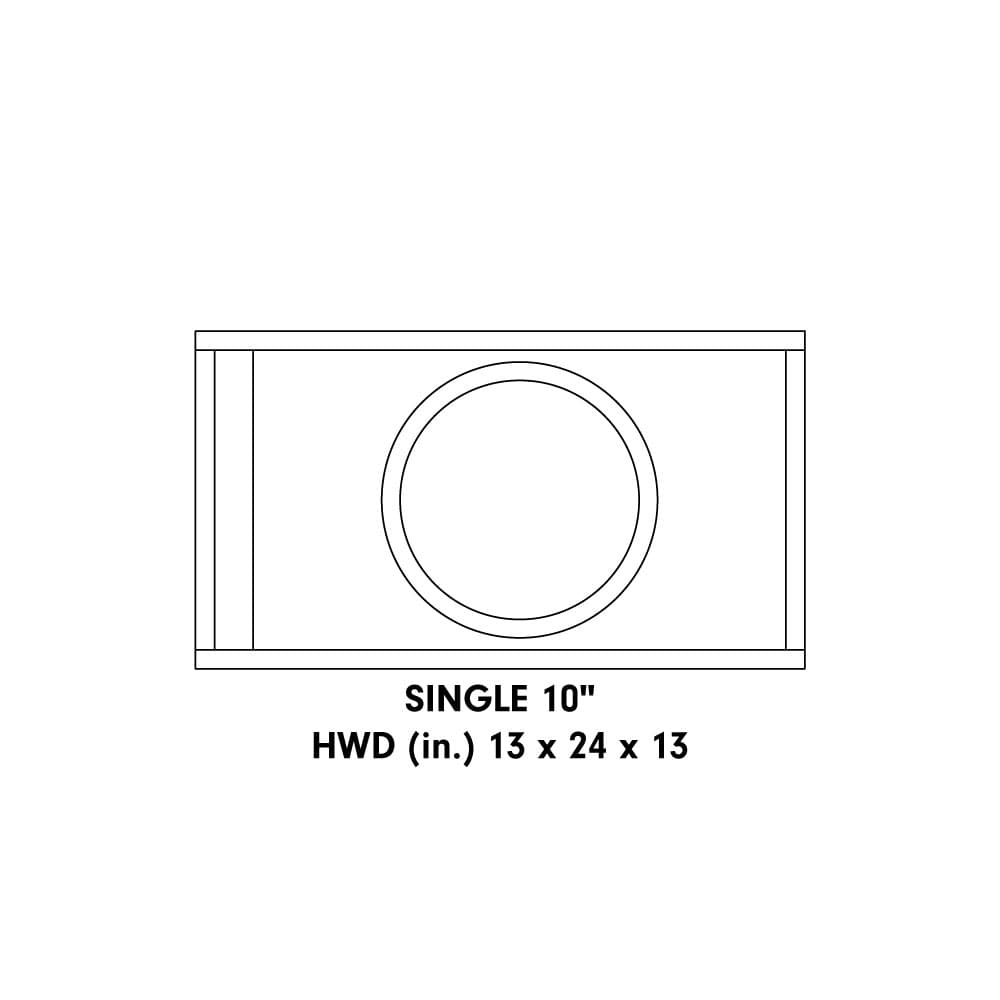 UE-10.1a: Single 10″ Enclosure (Unloaded)