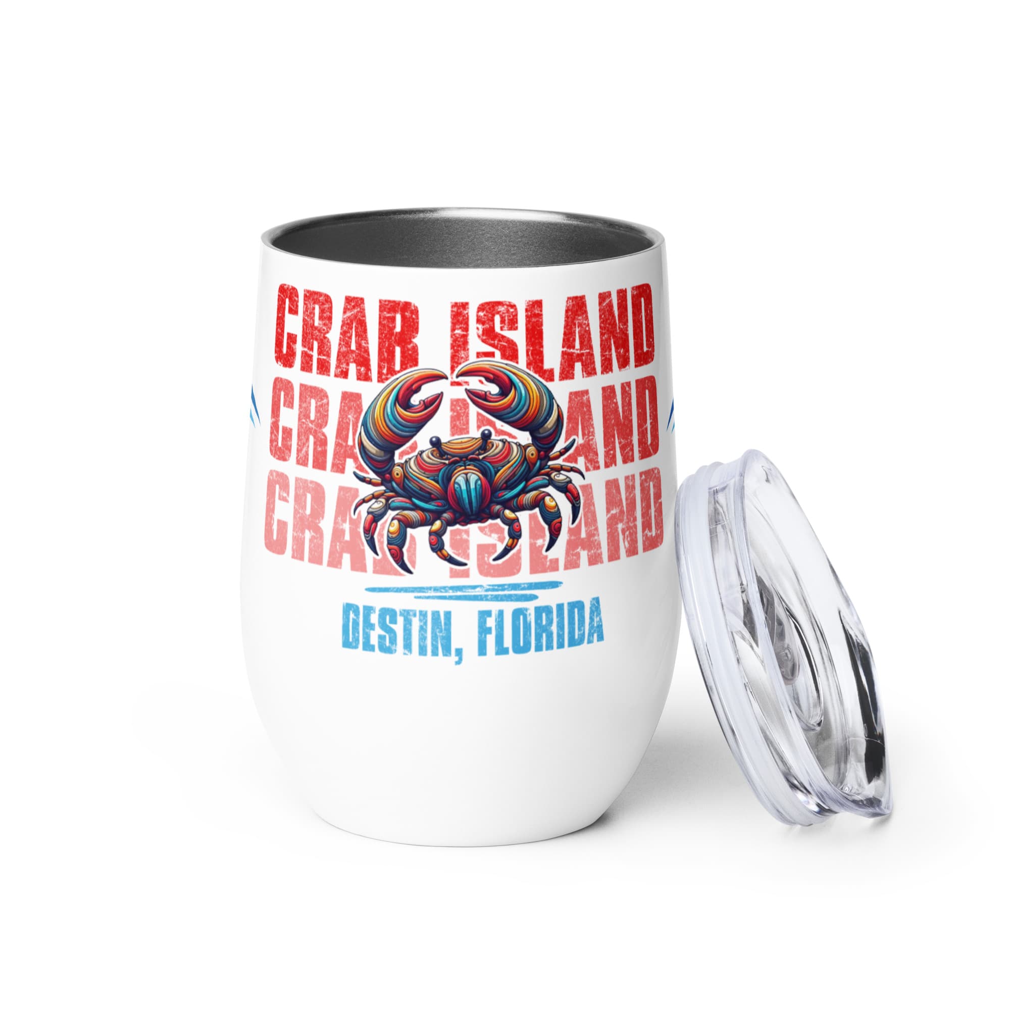 Crab Island Wine Tumbler