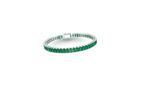 Natural Emerald Tennis Bracelet