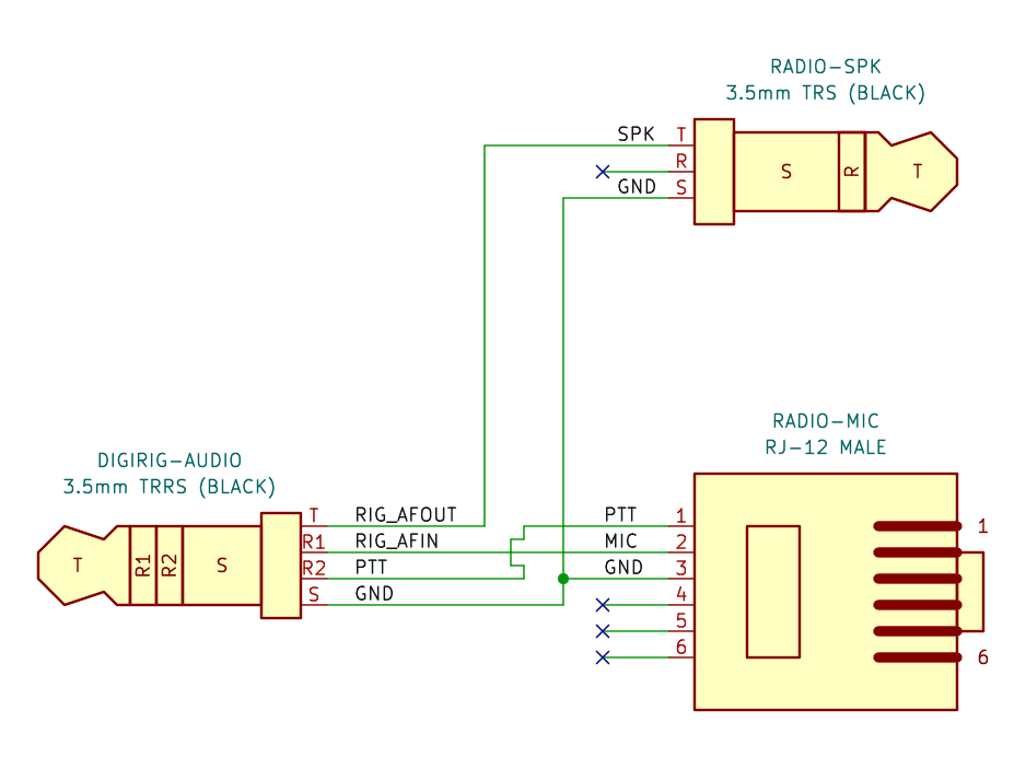 Yaesu RJ-12 Cable for Digirig - thumbnail 3