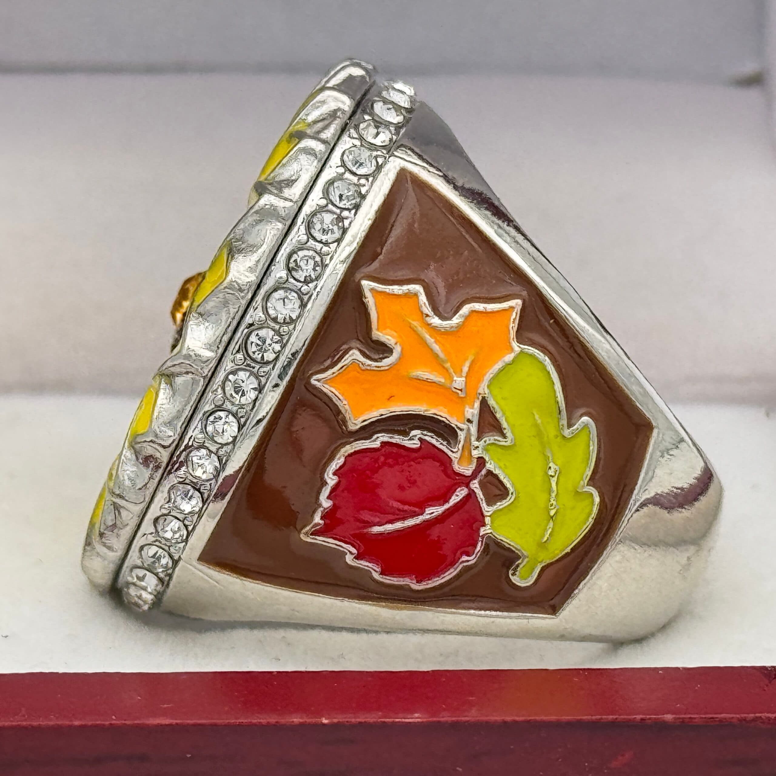 SUNFLOWER FINALIST RING — SILVER BODY (Item #36-93) - thumbnail 2
