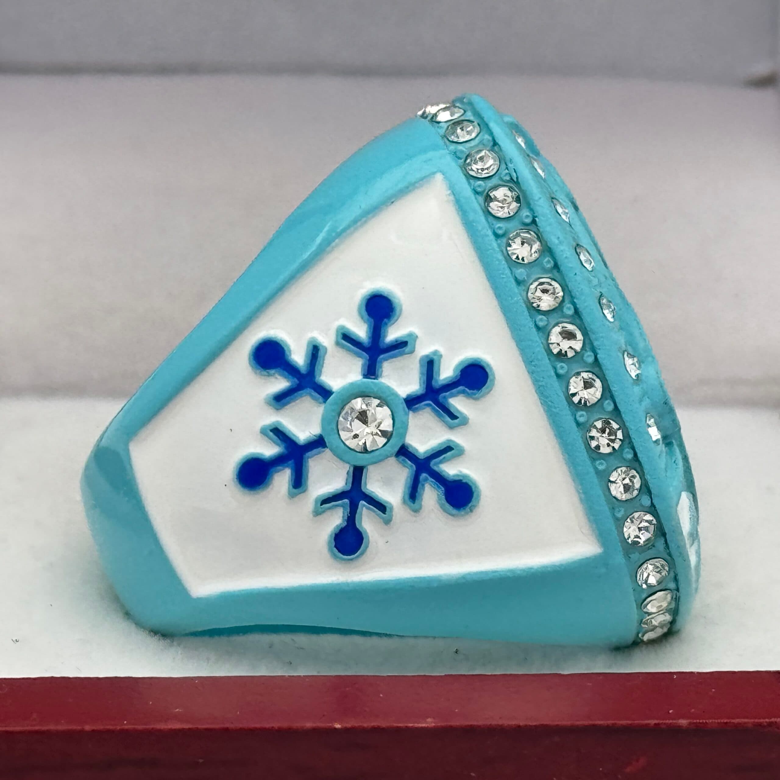 SNOWMAN FINALIST RING — LIGHT BLUE BODY (Item #36-101) - thumbnail 4