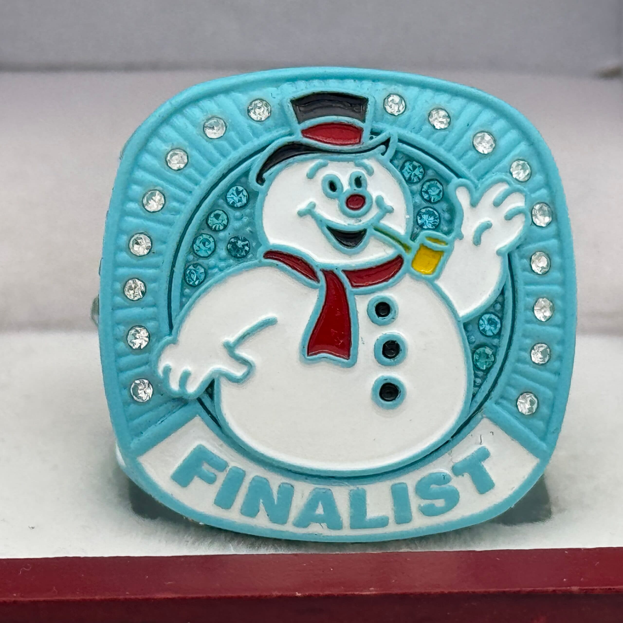 SNOWMAN FINALIST RING — LIGHT BLUE BODY (Item #36-101) - thumbnail 3