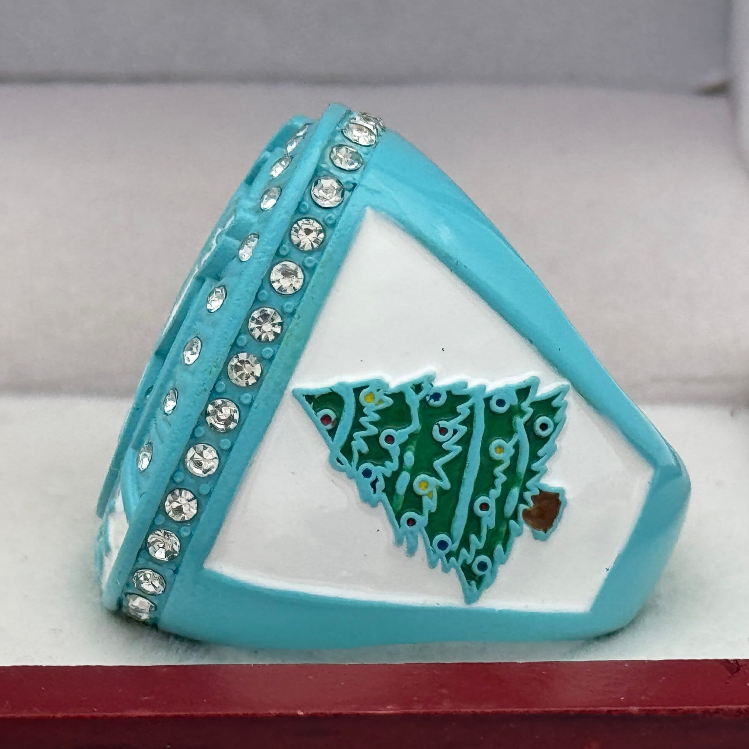 SNOWMAN FINALIST RING — LIGHT BLUE BODY (Item #36-101) - thumbnail 2