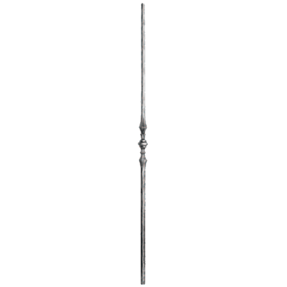 9/16” Square Steel Hammered Picket