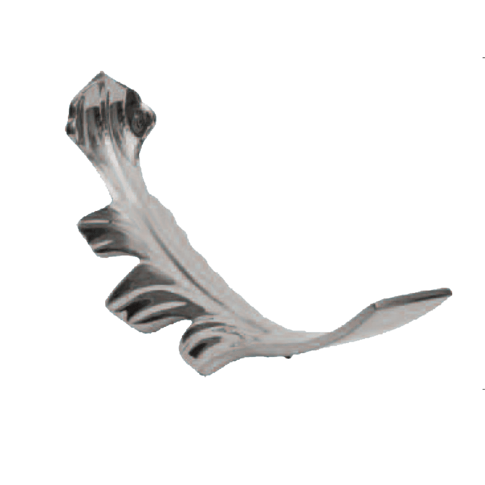 Medium, 6″ Aluminum Leaf (Opposite)