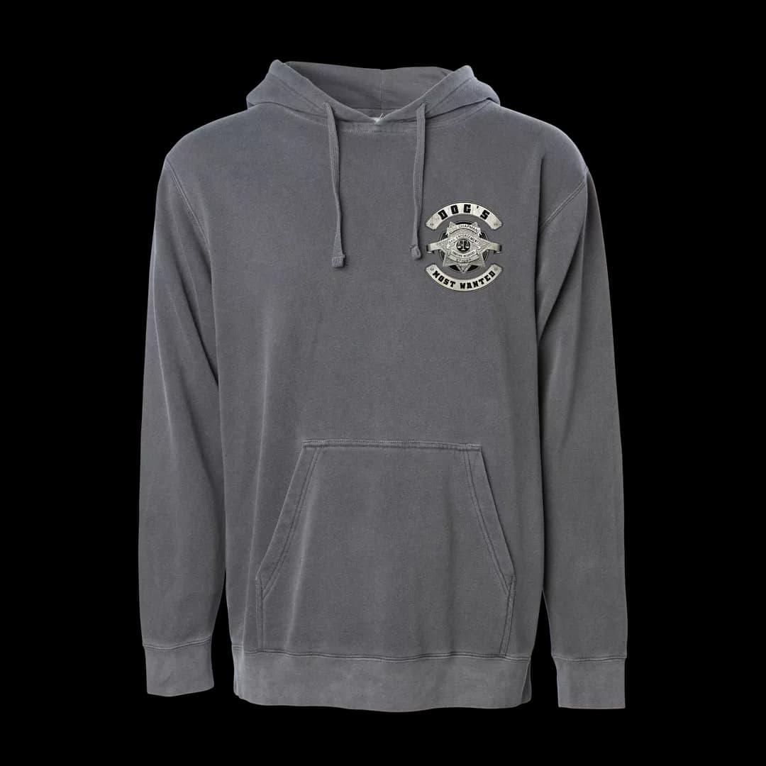 Vintage Black Pullover Hoodie