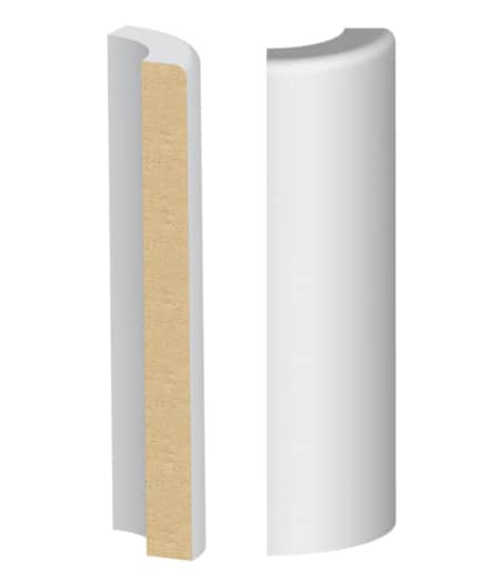 387MUL-6 Craftsman 1-Eased Edge Base Corner Block
