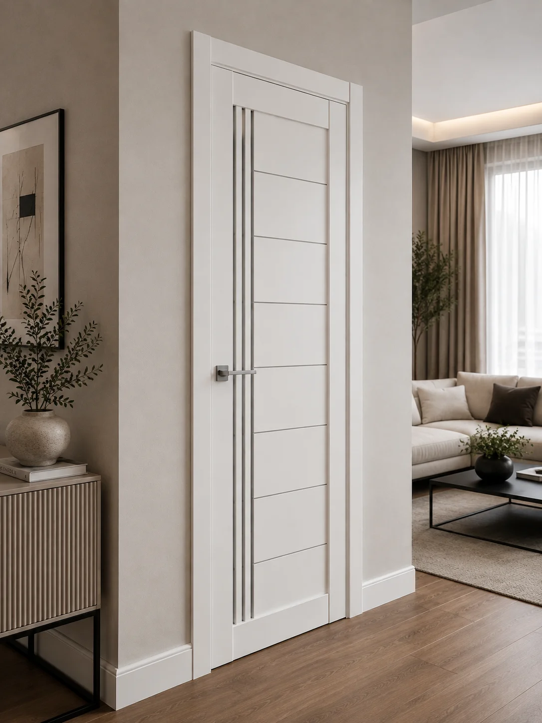 ALVORE LINEA RE58 White Lotus Interior Door - thumbnail 3