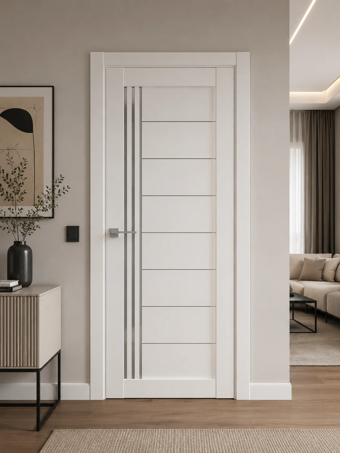 ALVORE LINEA RE58 White Lotus Interior Door - thumbnail 4