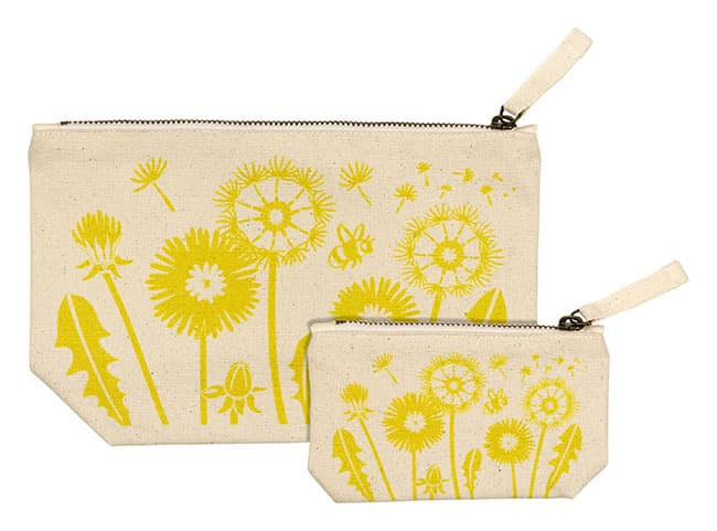 Canvas Pouch Dandelion Wish