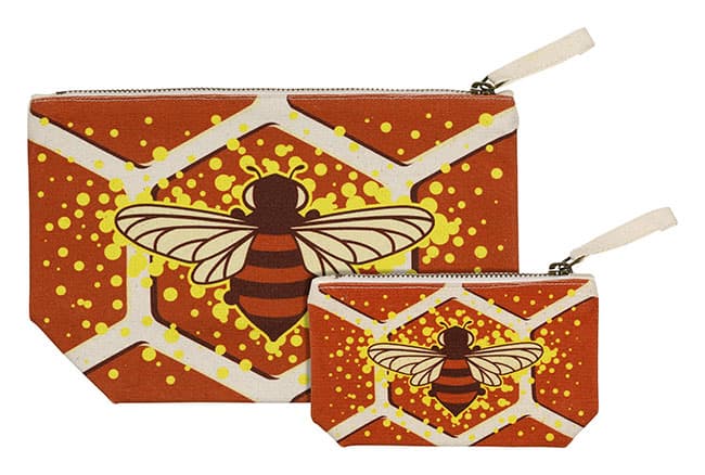 Canvas Pouch Honey Bee