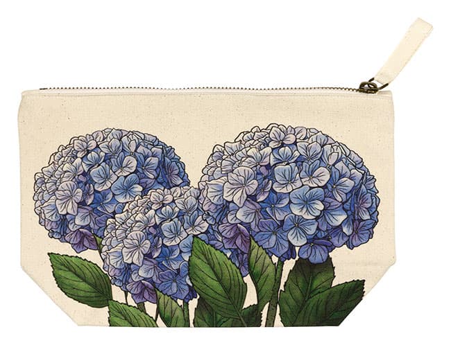 Canvas Pouch Hydrangea - thumbnail 3