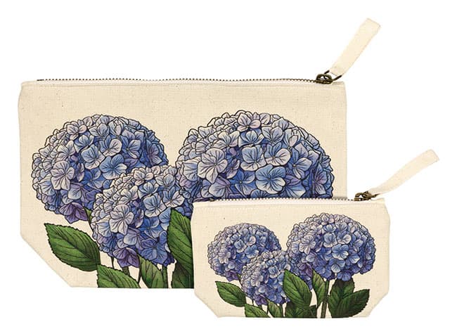 Canvas Pouch Hydrangea