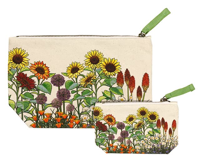 Canvas Pouch Pollinator Garden