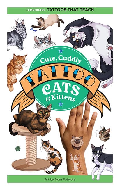 Tattoo Temporary Cute Cuddly Cats