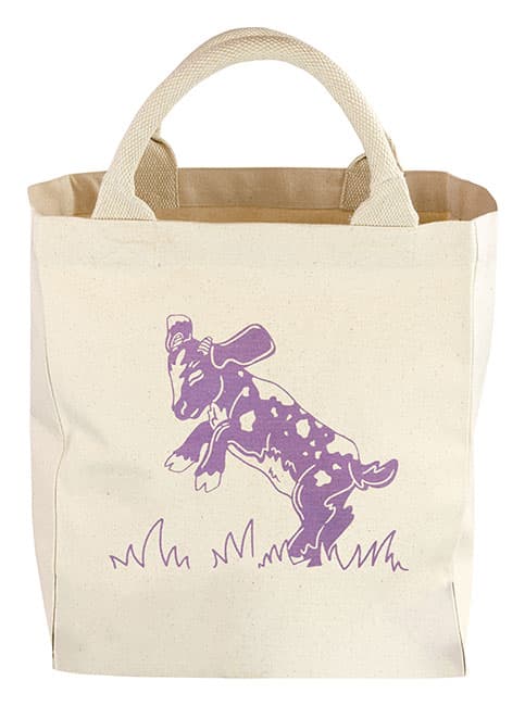 Canvas Tote Playful Goat Small