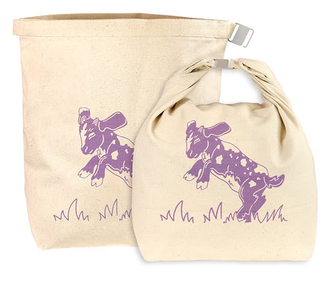 Canvas Lunch Bag Farm Animals Assorted - thumbnail 2
