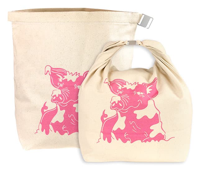 Canvas Lunch Bag Farm Animals Assorted