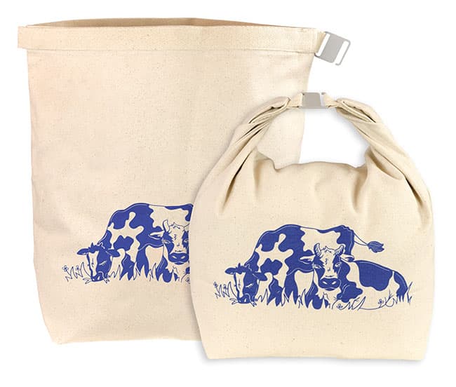 Canvas Lunch Bag Farm Animals Assorted - thumbnail 3