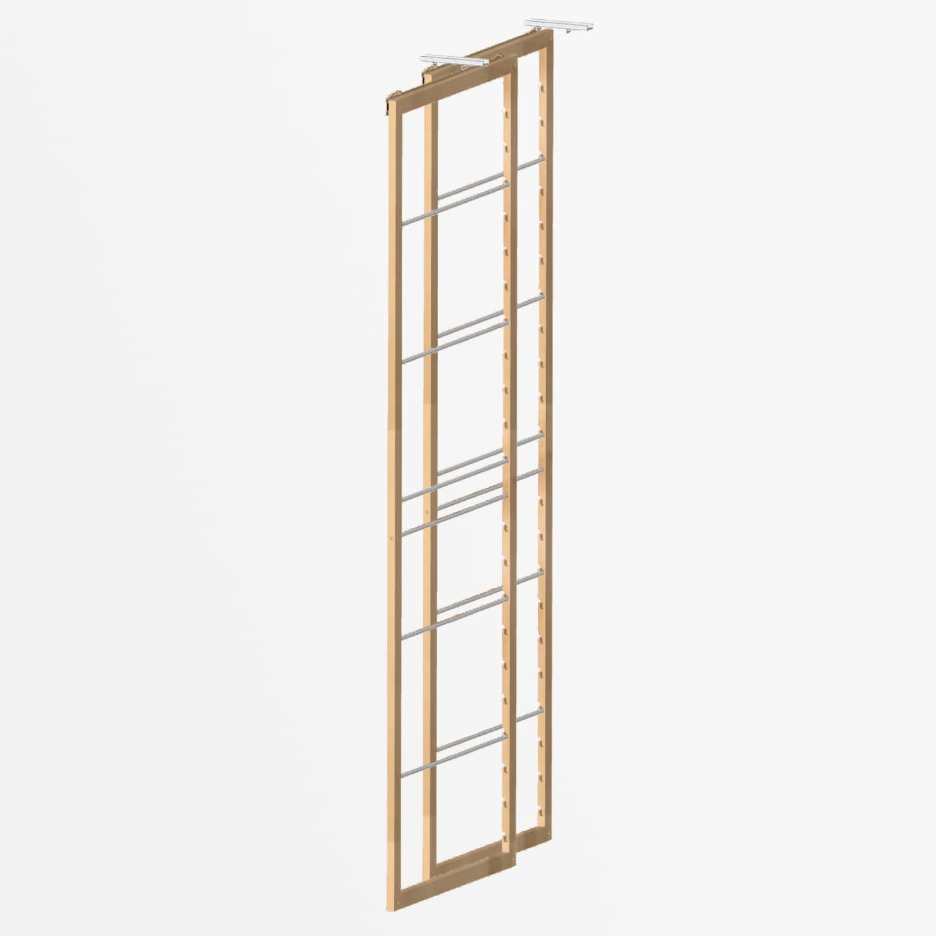 2 Frames | 24″ depth | 85″ height | Bamboo | Clearcoat