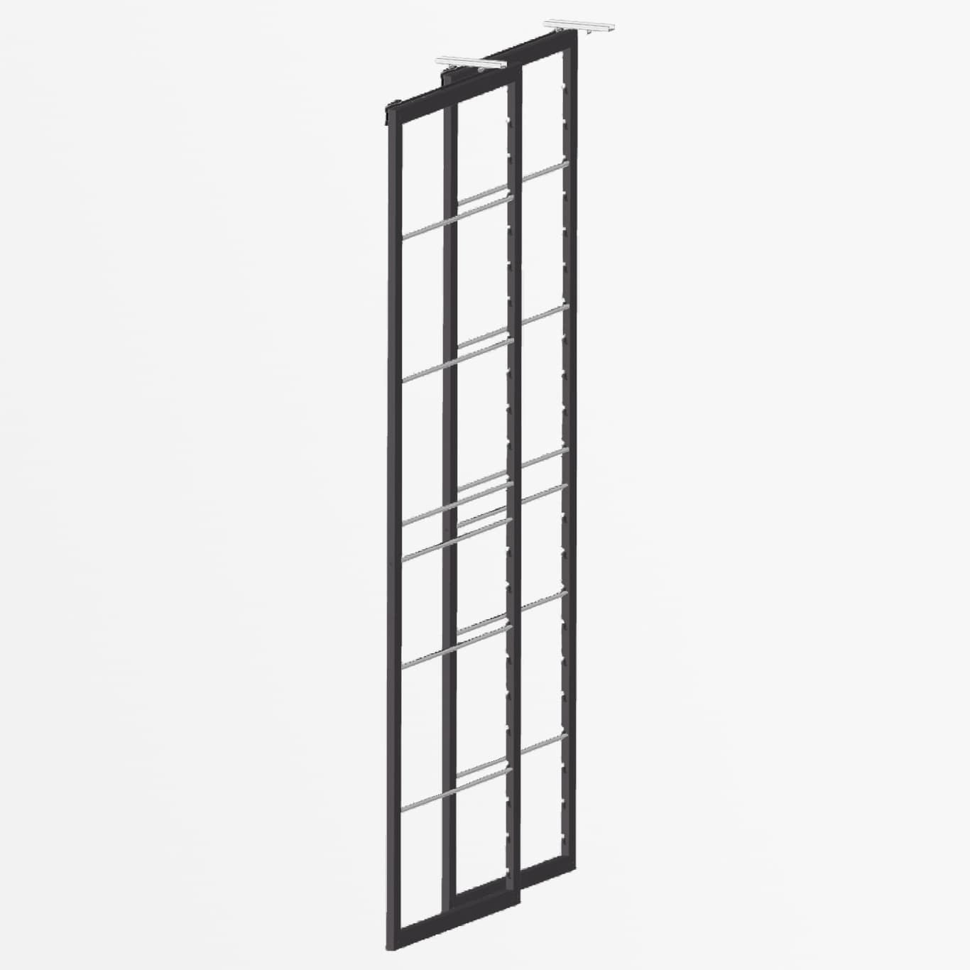 2 Frames | 30″ depth | 85″ height | Bamboo | Black