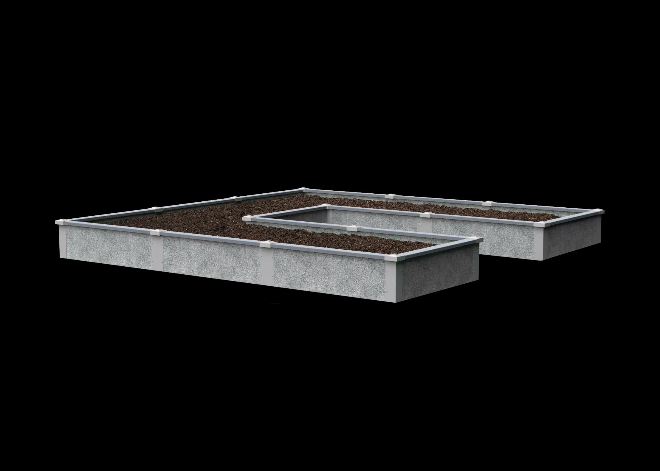 12’x12’x1′ U-Shaped Raised Garden Bed Kit - thumbnail 5