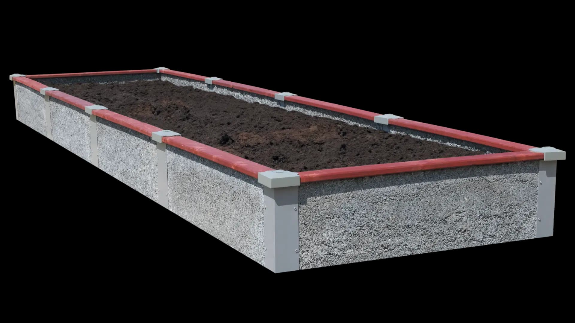 4’x16’x1’  Long Rectangle Raised Garden Bed
