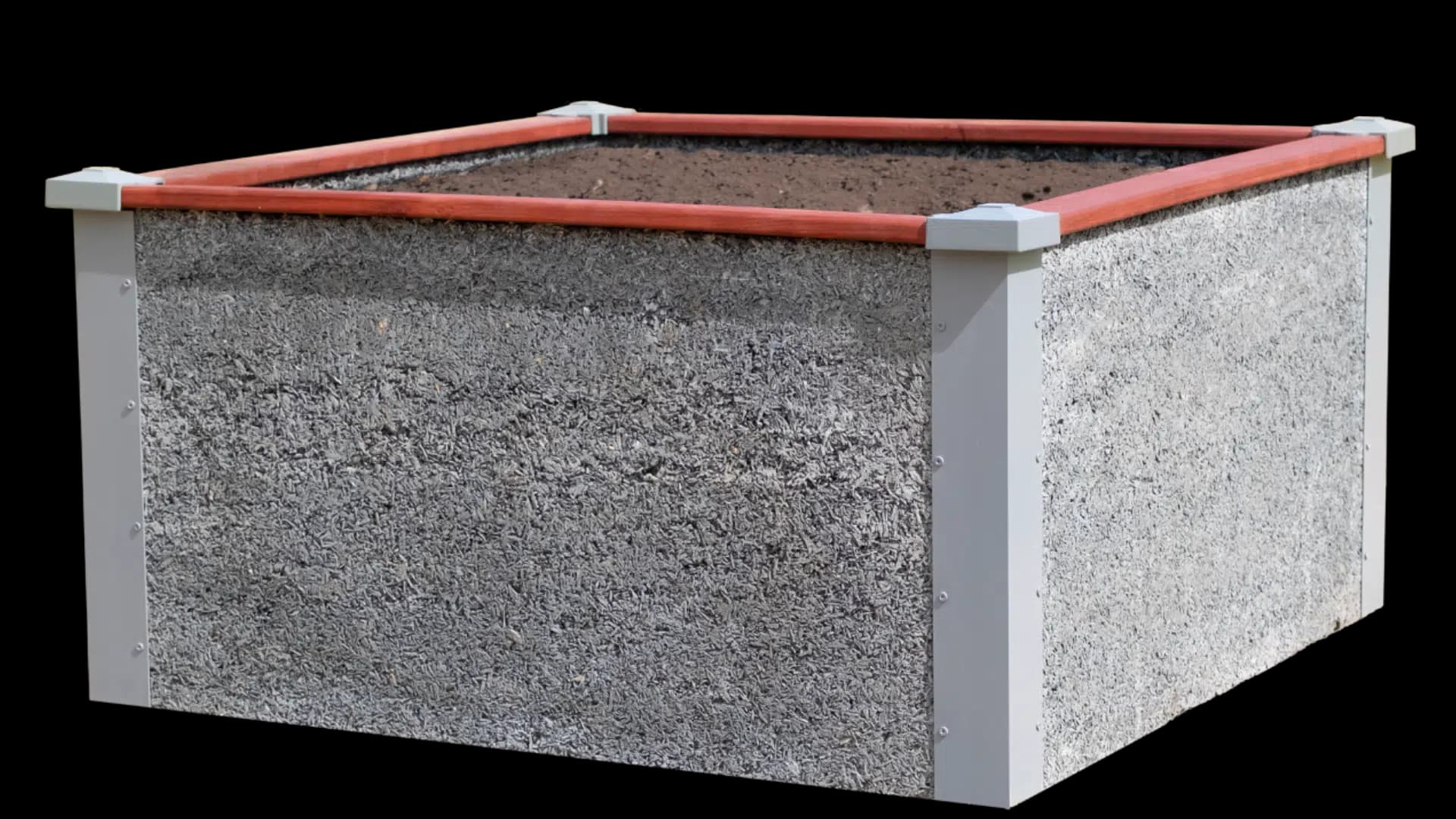 4’x4’x2′ Tall Square Raised Garden Bed Kit