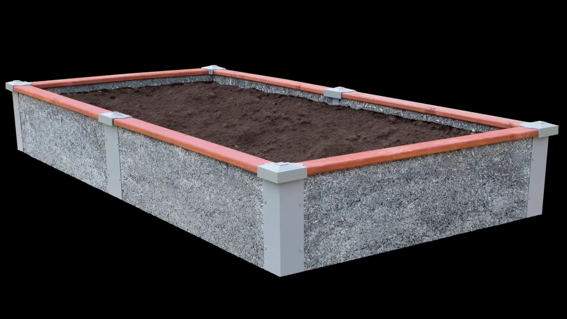 4’x8’x1′ Rectangle Raised Garden Bed Kit