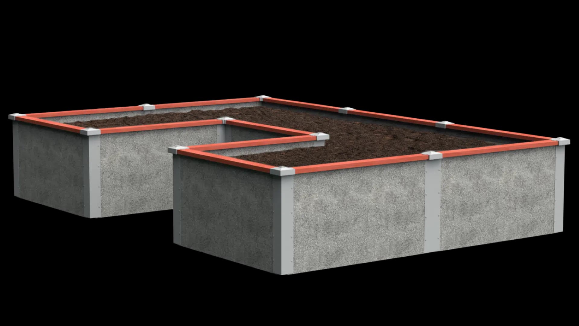 U-Shaped Raised Garden Bed Kit