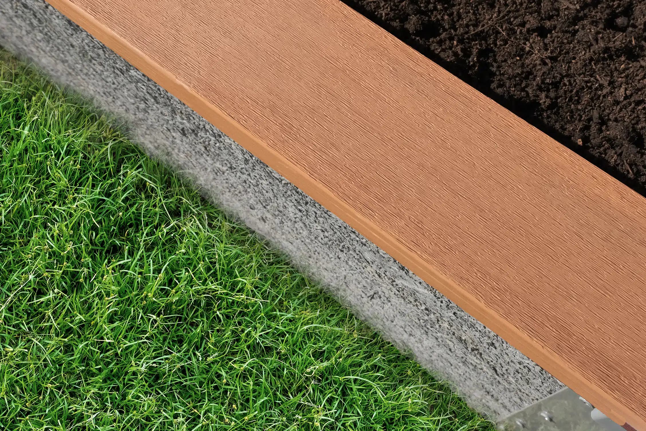 4’x20’x2′ Long Rectangle Raised Garden Bed Kit | TimberTech Trim - thumbnail 2