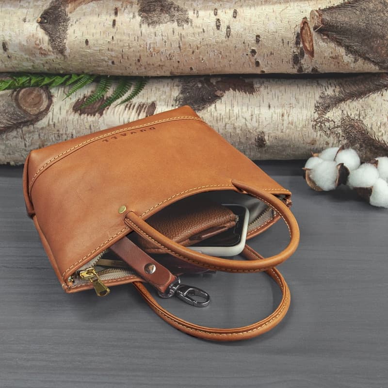 Leather Petite Charlene Purse <br />Fawn - thumbnail 2