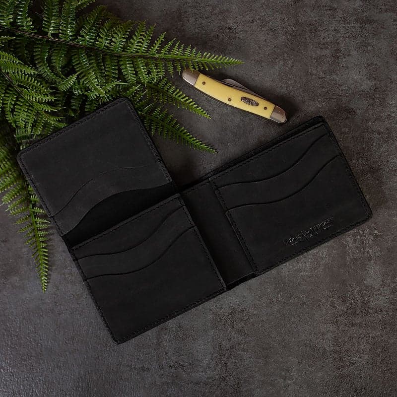 The Bifold Wallet With ID Window <br />Black Bison - thumbnail 4