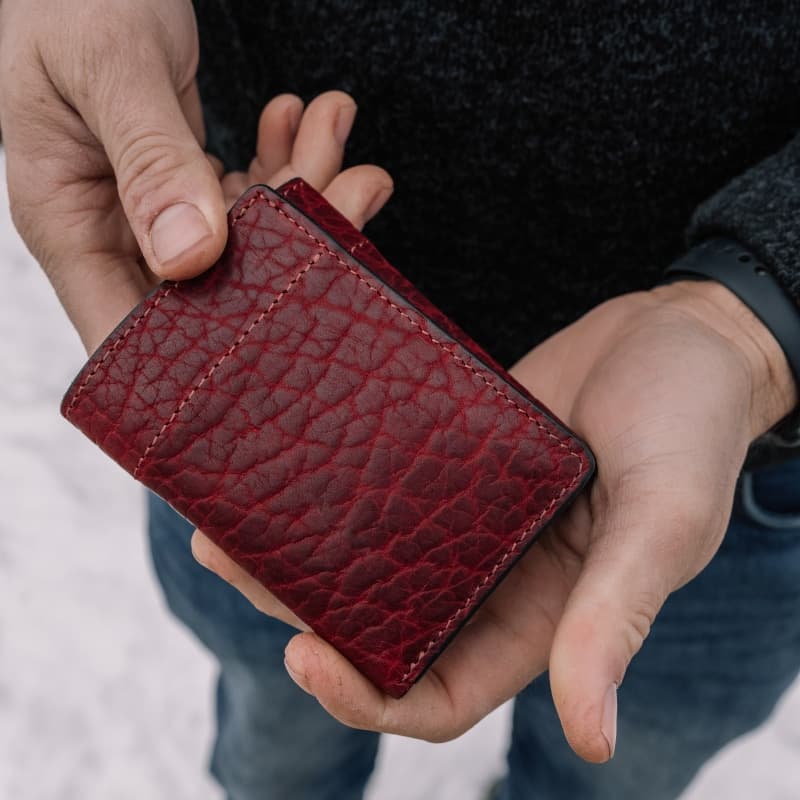 The Trifold Wallet <br />Sequoia Bison