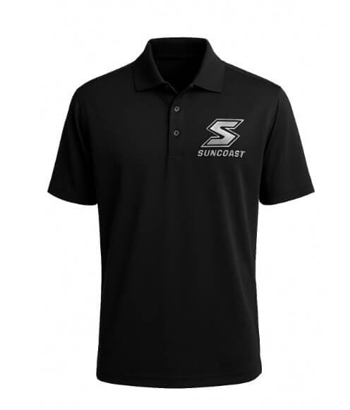 Suncoast Men’s Pro-Lock Performance Polo – BLACK